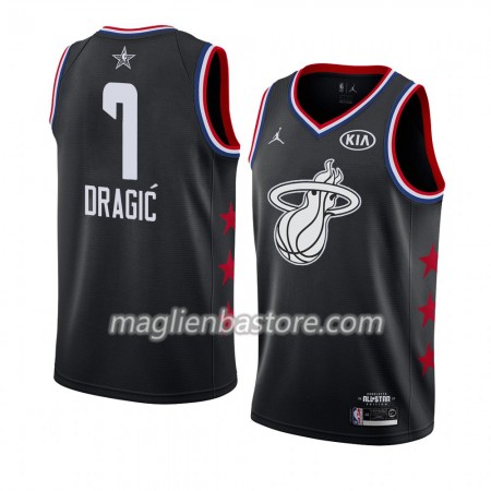 Maglia Miami Heat Goran Dragic 7 2019 All-Star Jordan Brand Nero Swingman - Uomo